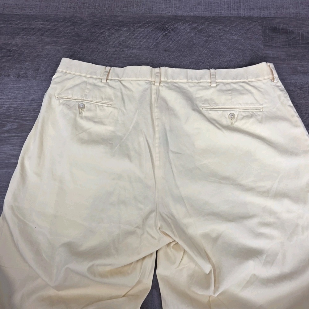Polo Ralph Lauren Pants Men 40x32 Yellow Cotton Classic Preppy Party Lightweight - Picture 3 of 7